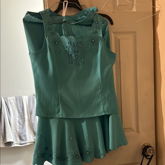 Bitten by Sarah Jessica Parker Blue long skirt flair like mermaid - Picture 4 of 4